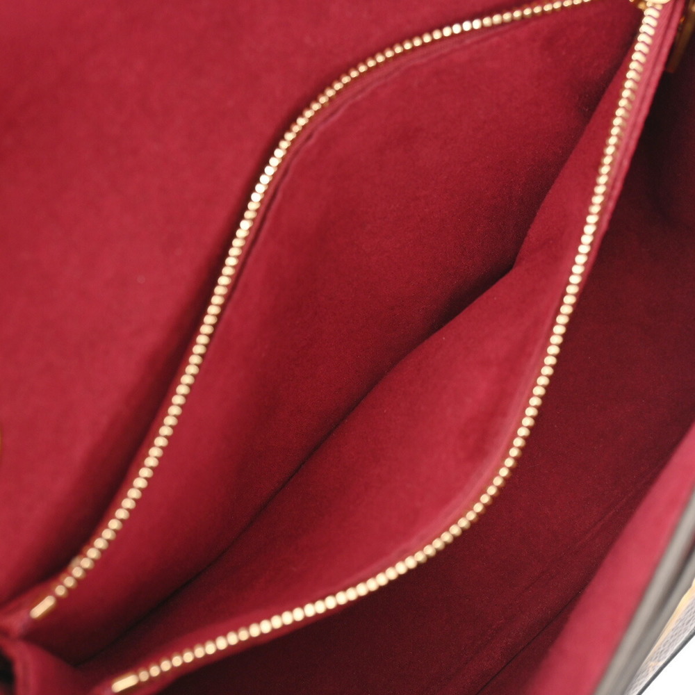 Louis Vuitton Passy Chain Shoulder Brown Black Bag Back - Picture 13 of 15